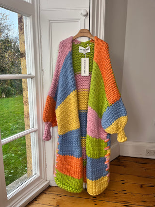 1of1 ストライプコロッサルニットカーディガン（サンプル）