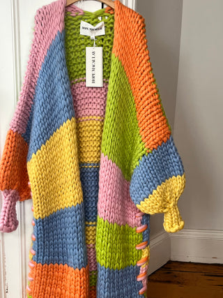 1of1 ストライプコロッサルニットカーディガン（サンプル）