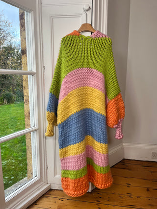 1of1 ストライプコロッサルニットカーディガン（サンプル）