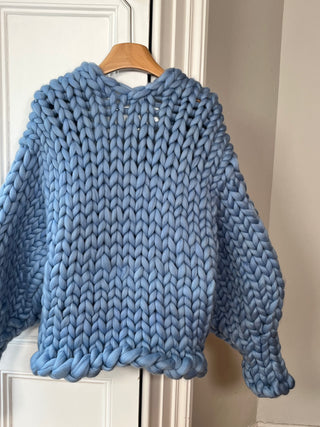 Blue Colossal Knit Cardigan M/L (Merino Sample)