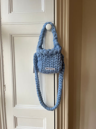 ピンクのパッチワークの巨大なニットマッシュルームハット #2（サンプル）