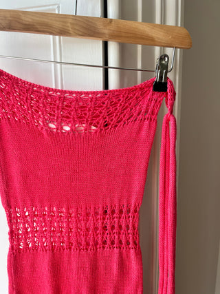 1of1 Hot Pink Knit Midi Skirt S (Sample)