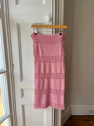 1of1 Baby Pink Knit Midi Skirt S (Sample)