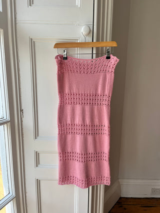 1of1 Baby Pink Knit Midi Skirt S (Sample)