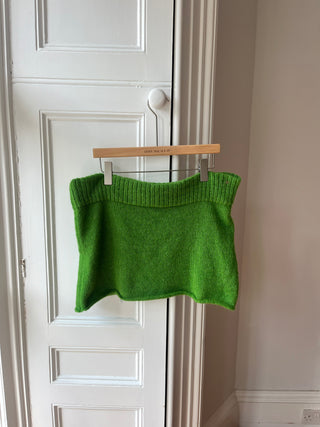 Green Knit Mini Skirt L/XL (Sample)