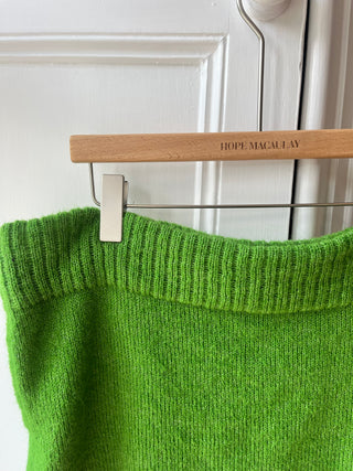 Green Knit Mini Skirt L/XL (Sample)