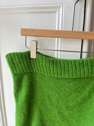 Green Knit Mini Skirt L/XL (Sample)