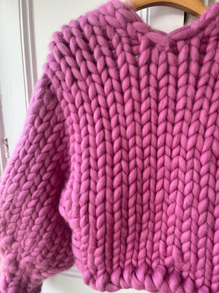 Magenta Colossal Knit Cardigan S/M (Sample)