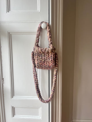 Blended Mink Colossal Knit Crossbody Bag (Sample)