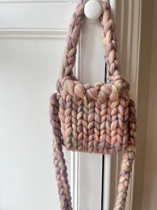 Blended Mink Colossal Knit Crossbody Bag (Sample)