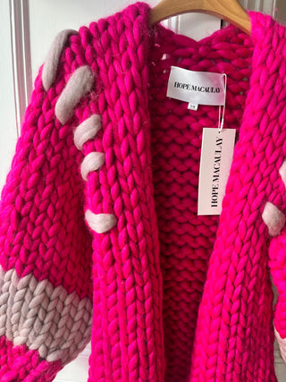 1of1 Raspberry Midi Colossal Knit Cardigan S/M (Sample)