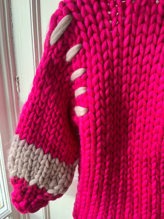 1of1 Raspberry Midi Colossal Knit Cardigan S/M (Sample)