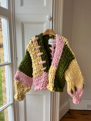 Olive Colossal Knit Cardigan (Sample)