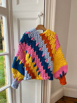 Colourful Colossal Knit Cardigan M/L (Sample)