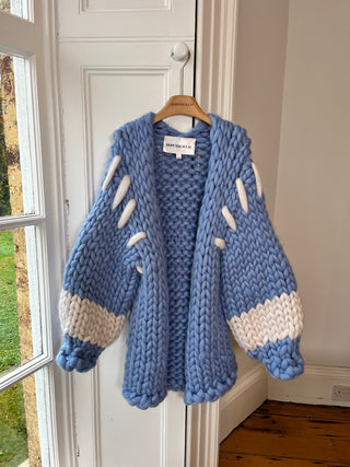 Sky Blue Colossal Knit Cardigan M/L (Sample)