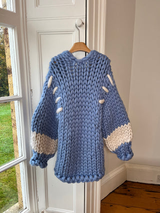 Sky Blue Colossal Knit Cardigan M/L (Sample)