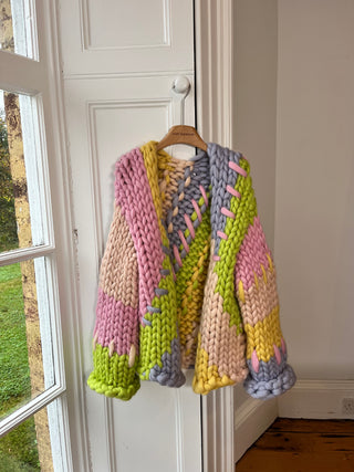 Pastel Midi Colossal Knit Cardigan M/L (Sample)