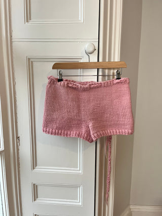 Pink Chunky Knit Shorts S/M (Sample)