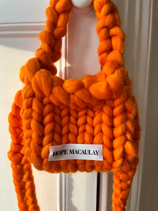 1of1 Orange Colossal Knit Crossbody Bag (Sample)