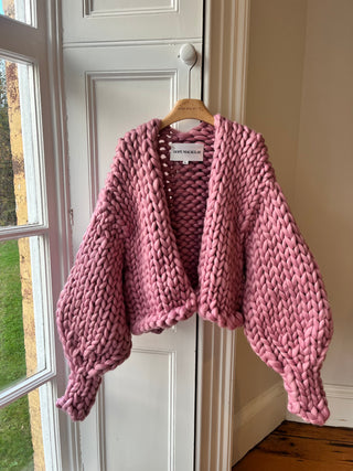 Dusty Pink Colossal Knit Cardigan M/L (Sample)