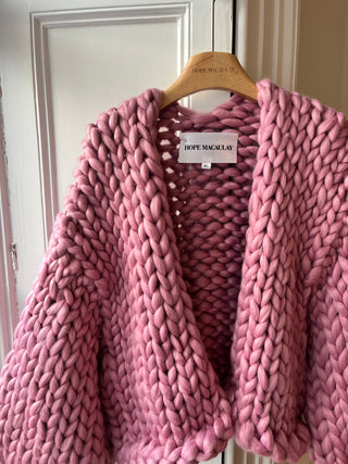 Dusty Pink Colossal Knit Cardigan M/L (Sample)