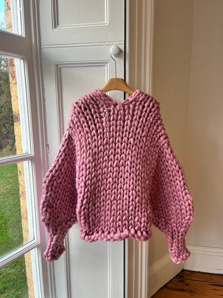 Dusty Pink Colossal Knit Cardigan M/L (Sample)