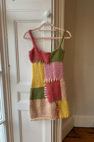 Mermaid Patchwork Knit Dress S/M (Sample)