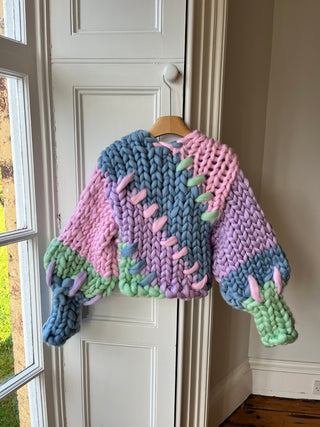 1of1 Mint, Pink & Purple Colossal Knit Cardigan XS/S (Sample)