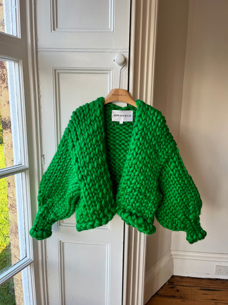 Emerald Green Colossal Knit Cardigan M/L (Sample)