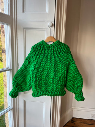 Emerald Green Colossal Knit Cardigan M/L (Sample)