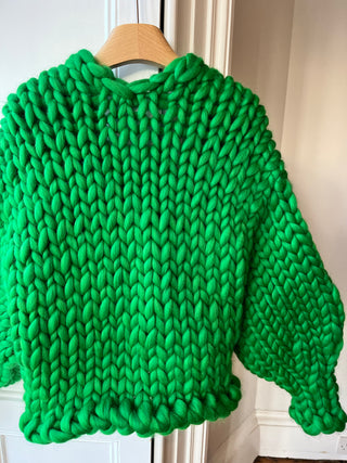 Emerald Green Colossal Knit Cardigan M/L (Sample)