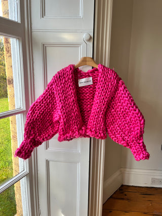 Hot Pink Colossal Knit Cardigan S/M (Sample)