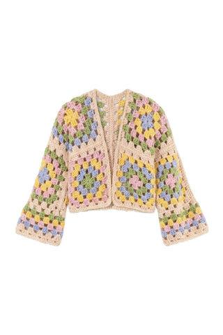 Margot Chunky Crochet Cardigan