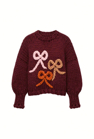 Ériu Bow Chunky Knit Sweater