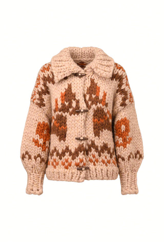 Dala Horse Chunky Knit Cardigan
