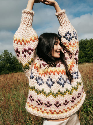 Colourful Fair Isle Chunky Knit Sweater