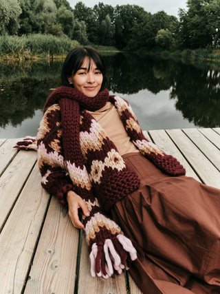 Cherrywood Fair Isle Chunky Knit Cardigan