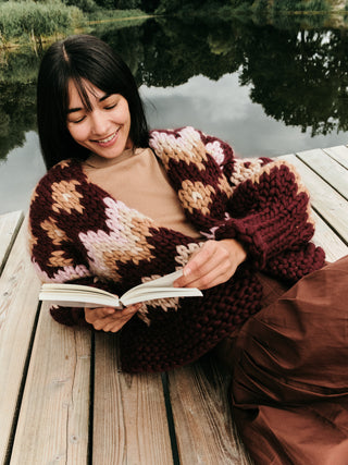 Cherrywood Fair Isle Chunky Knit Cardigan