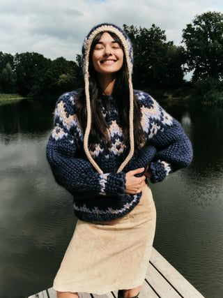 Rathlin Fair Isle Chunky Knit Sweater