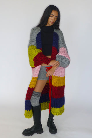 Orion Chunky Knit Maxi Cardigan