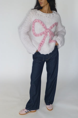 Bella Bow Chunky Knit Sweater