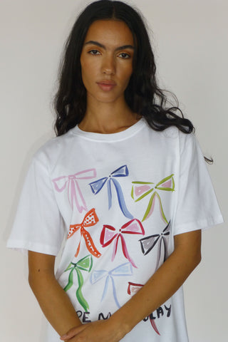 Colourful Bow Oversized T-shirt