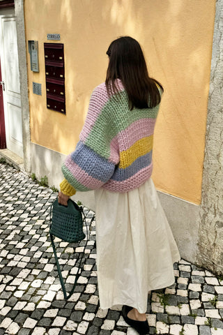 Petal Chunky Knit Cardigan