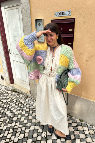 Petal Chunky Knit Cardigan