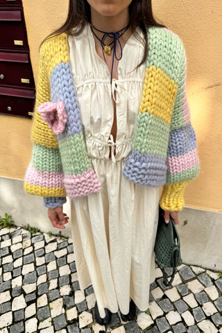 Petal Chunky Knit Cardigan