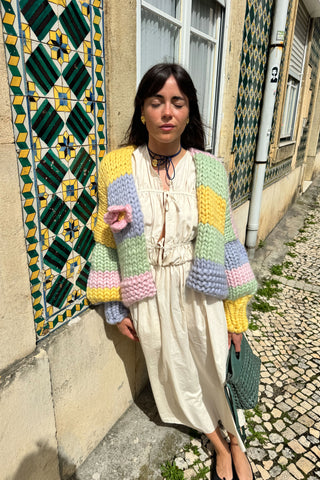 Petal Chunky Knit Cardigan