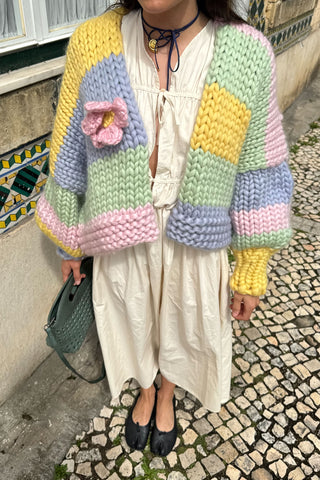 Petal Chunky Knit Cardigan