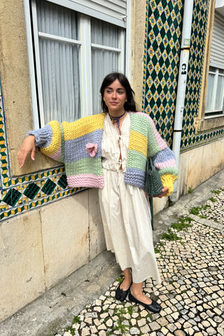 Petal Chunky Knit Cardigan