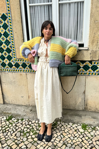 Petal Chunky Knit Cardigan