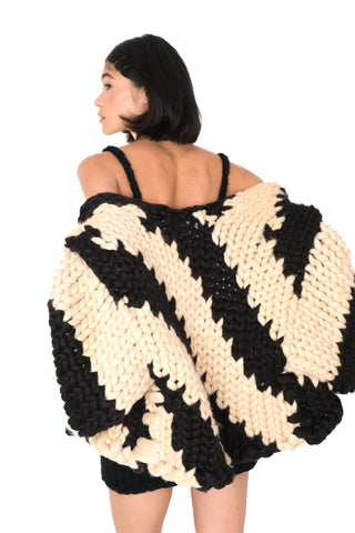 *CUSTOM* Diagonal Colossal Knit Cardigan